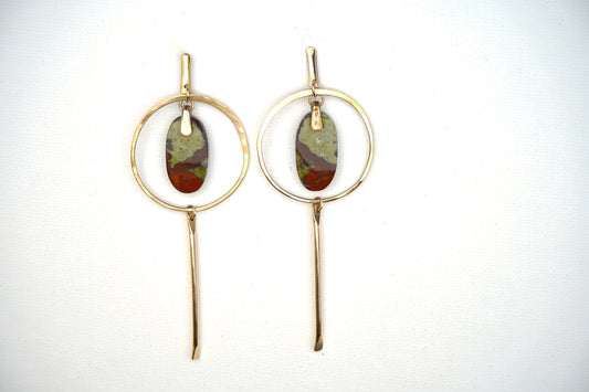 Dragon Blood Jasper Circles