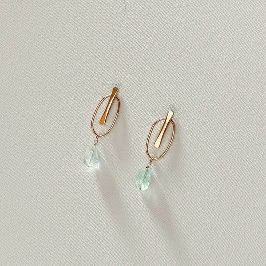 Freeform Powerhoop with Aquamarine