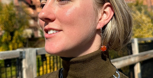 Carnelian Hoops