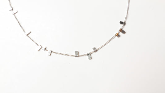 Starlight Long Necklace - Silver